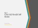 Bài giảng Lập trình hướng đối tượng - Bài 7: Các kỹ thuật kế thừa