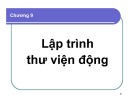 Bài giảng Lập trình Windows - Chương 9: Lập trình thư viện động (2016)