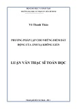 Luận văn Thạc sĩ Toán học: Phương pháp lặp cho những điểm bất động của ánh xạ không giãn