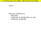 Bài giảng Cơ sở khoa học môi trường: Hệ sinh thái môi trường - Nguyễn Thanh Bình (P6)