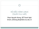 Bài giảng Hệ điều hành Linux - Bài 5: Quyền truy xuất