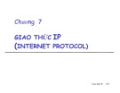 Bài giảng Mạng máy tính - Chương 7: Giao thức IP (Internet Protocol)