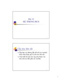 Bài giảng Kiến trúc máy tính - Chương 10: Hệ thống Bus