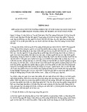 Thông báo số: 07/TB-VPCP năm 2017