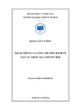 Luận án Tiến sĩ Kinh tế: Tham nhũng và tăng trưởng kinh tế tại các quốc gia chuyển đổi