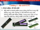 Bài giảng Lắp ráp cài đặt máy tính: Chương 5 - Trung cấp Tây Bắc