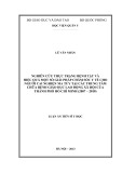 Luận án Tiến sĩ Y học: Nghiên cứu thực trạng bệnh tật và hiệu quả một số giải pháp chăm sóc y tế cho người cai nghiện ma túy tại các Trung tâm chữa bệnh giáo dục lao động xã hội của thành phố Hồ Chí Minh (2007-2010)