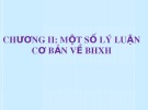 Bài giảng Bảo hiểm trợ cấp xã hội - Chương 2: Một số lý luận cơ bản về BHXH