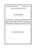 Luận án Tiến sĩ Y học: Nghiên cứu tác dụng của thuốc TP4 kết hợp Fucidin-H điều trị viêm da cơ địa giai đoạn mạn tính ở bệnh nhân trên 12 tuổi