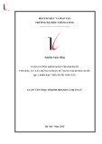 Luận văn Thạc sĩ Kinh doanh và quản lý: Tăng cường kiểm soát thanh toán vốn đầu tư xây dựng cơ bản từ ngân sách nhà nước qua kho bạc nhà nước Sơn Tây