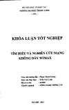 Khóa luận tốt nghiệp: Tìm hiểu và nghiên cứu mạng không dây WiMax