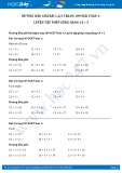Hướng dẫn giải bài 1,2,3 trang 109 SGK Toán 1
