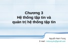 Bài giảng Hệ điều hành Linuxs: Chương 3 - Nguyễn Nam Trung