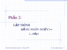 Bài giảng Tin học đại cương: Phần 2 - ThS. Phạm Thanh Bình (2)