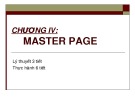 Bài giảng Phát triển Web nâng cao - Chương 4: Master Page