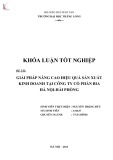 Khóa luận tốt nghiệp: Giải pháp nâng cao hiệu quả sản xuất kinh doanh ở Công ty Cổ phần bia Hà Nội – Hải Phòng