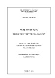 Luận văn Thạc sĩ Ngữ văn: Nghệ thuật tự sự trong tiểu thuyết của Mạc Can