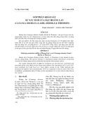 Góp phần khảo sát sự nẩy mầm của hạt hoàng lan (cananga odorata (lamk.) hook.f.& thomson)