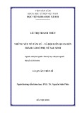 Luận án Tiến sĩ: Những yếu tố tâm ý - xã hội liên quan đến trầm cảm ở phụ nữ sau sinh