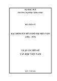 Luận án Tiến sĩ Văn học Việt Nam: Đặc điểm tùy bút ở đô thị miền Nam (1954-1975)