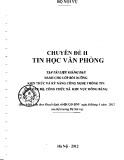 Tài liệu bồi dưỡng kiến thức và kỹ năng công nghệ thông tin cho cán bộ công chức xã khu vực đồng bằng – Chuyên đề 2