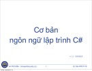 Bài giảng Cơ sở lập trình: Chương 3 - Lê Viết Mẫn