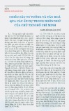Chiều sâu tư tưởng và văn hóa qua các ẩn dụ trong ngôn ngữ của Chủ tịch Hồ Chí Minh