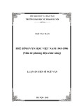 Luận án Tiến sĩ Ngữ văn: Phê bình văn học Việt Nam 1945 - 1986 ( Nhìn từ phương diện chức năng)