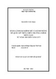 Tóm tắt Luận án Tiến sĩ Lịch sử: Đảng lãnh đạo kiềm chế và đánh thắng đế quốc Mỹ trên chiến trường chính miền Nam từ năm 1965 đến năm 1973