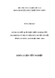Khóa luận tốt nghiệp: Đánh giá kết quả thực hiện nghị quyết 30a/2008/NQ-CP tại xã Nậm Hăn, huyện Sin Hồ, tỉnh Lai Châu, giai đoạn 2009-2014