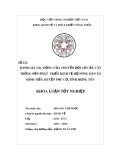 Khóa luận tốt nghiệp: Đánh giá tác động của chuyển đổi cơ cấu cây trồng đến phát triển kinh tế hộ nông dân xã Minh Tiến, huyện Phù Cừ, tỉnh Hưng Yên