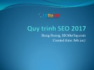 Bài giảng Quy trình SEO 2017