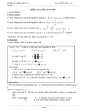 Tài liệu trắc nghiệm Giải tích 12 - Chuyên đề "Lũy thừa - mũ - Logarit”