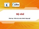 Bài giảng Kiến trúc máy tính và hợp ngữ: Chương 10- ĐH KHTN TP.HCM