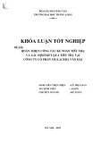 Khóa luận tốt nghiệp Kế toán: Hoàn thiện công tác kế toán tiêu thụ và xác định kết quả tiêu thụ tại Công ty Cổ phần Viglacera Vân Hải