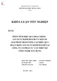 Khóa luận tốt nghiệp chuyên ngành Tài chính: Phân tích hiệu quả hoạt động sản xuất kinh doanh và một số giải pháp nhằm nâng cao hiệu quả hoạt động sản xuất kinh doanh tại Công ty Cổ phần Tư vấn Thiết kế Công nghệ Xây dựng