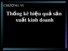 Bài giảng Thống kê kinh doanh - Chương 4: Thống kê hiệu quả sản xuất kinh doanh