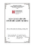 Báo cáo bài tập lớn Cơ sở điều khiển tự động: Điều khiển tốc độ động cơ bằng PID