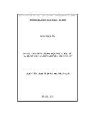 Luận văn Thạc sĩ Quản trị nhân lực: Nâng cao chất lượng đội ngũ y, bác sỹ tại Bệnh viện đa khoa huyện Chương Mỹ