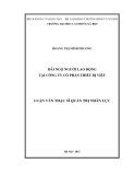 Luận văn Thạc sĩ Quản trị nhân lực: Đãi ngộ người lao động tại Công ty Cổ phần Thiết bị Việt