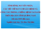 Báo cáo: Tình hình, nguyên nhân, các yếu tố nguy cơ gây bệnh và công tác phòng, chống bệnh tai xanh trên địa bàn tỉnh Quảng Nam (từ năm 2009 đến nay)