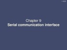 Lecture Microcomputer principles and applications - Chapter 9: Serial communication interface