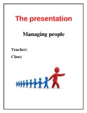 The presentation Unit 10: Managing people