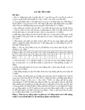 Bài giảng Thống kê y học  - Bài tập tổng hợp