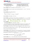 Đề thi thử THPT Quốc gia lần 4 môn Toán năm 2015-2016 - Trường THPT Phước Bình