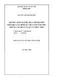 Toán tắt luận văn Thạc sĩ Luật học: Tội mua dâm người chưa thành niên theo bộ luật hình sự Việt Nam năm 1999 - Những vấn đề lý luận và thực tiễn