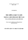 Tóm tắt luận văn Thạc sĩ Luật học: Tội cưỡng đoạt tài sản trong luật hình sự Việt Nam (Trên cơ sở thực tiễn địa bàn tỉnh Đắk Lắk)