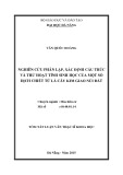 Tóm tắt luận văn Thạc sĩ Khoa học: Nghiên cứu phân lập, xác định cấu trúc và thử hoạt tính sinh học của một số dịch chiết từ lá cây kim giao núi đất