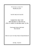 Tóm tắt luận văn thạc sĩ Quản trị kinh doanh: Marketing trực tiếp trong kinh doanh dịch vụ tại Công ty thông ty di động (VMS -mobifone)
