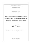 Tóm tắt luận văn Thạc sĩ Quản trị kinh doanh: Hoàn thiện công tác kế toán ngân sách nhà nước tại Kho bạc Nhà nước Hải Châu trong điều kiện TABMIS